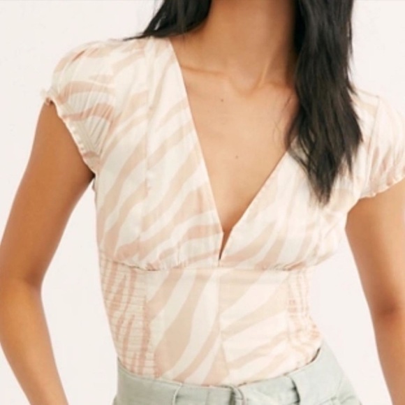 Free People Tops - Free People Pink Zebra